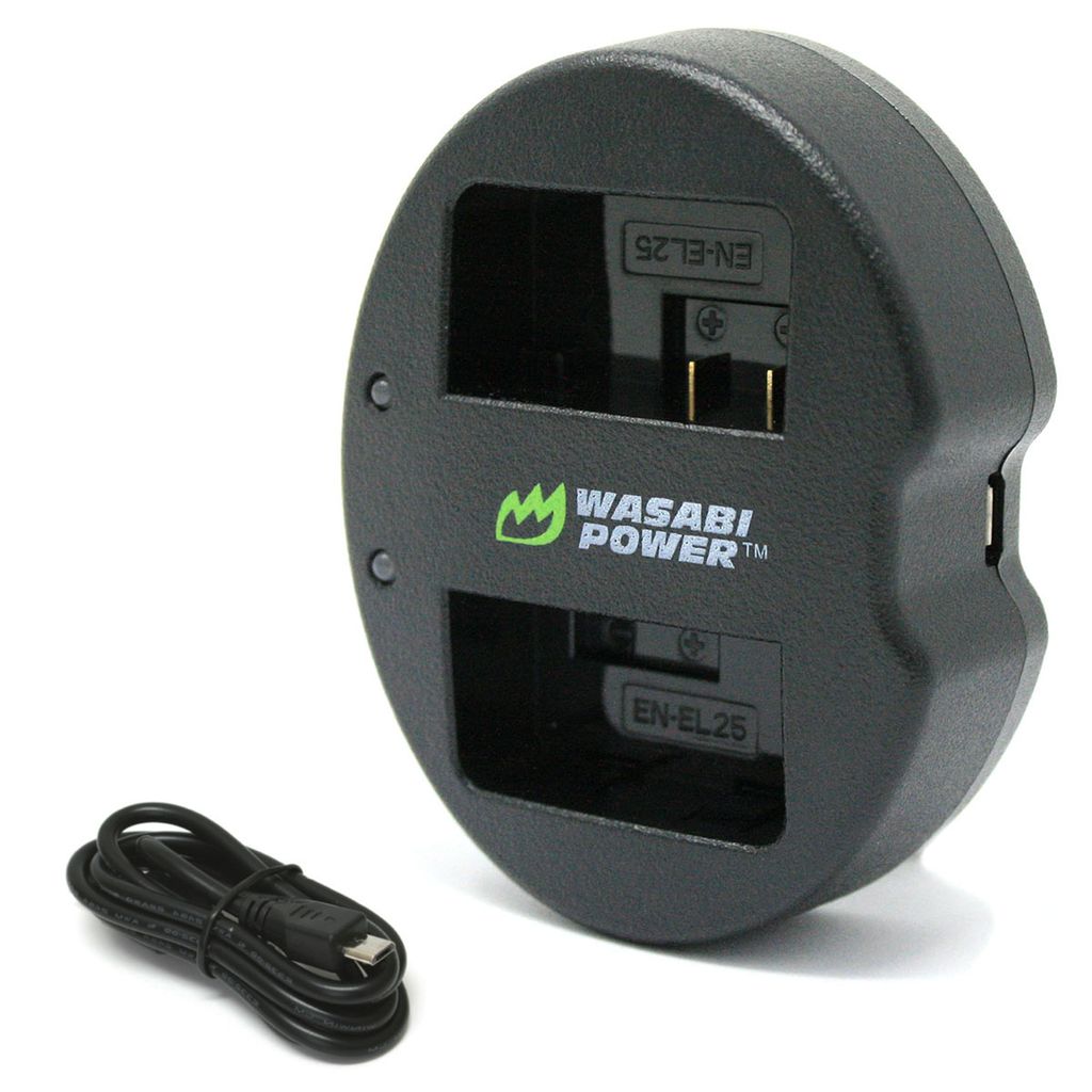Nikon EN-EL25, EN-EL25a Dual USB Battery Charger by Wasabi Power
