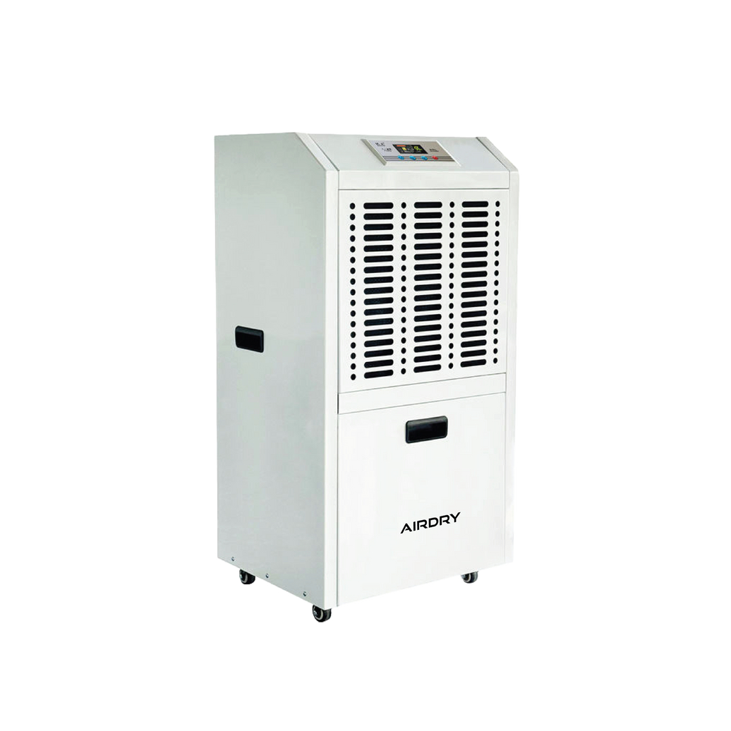 AIRDRY 138L Portable Commercial Dehumidifier – 160–220m² | 2.1kW | 1,200m³/h Airflow | Heavy-Duty Caster Wheels