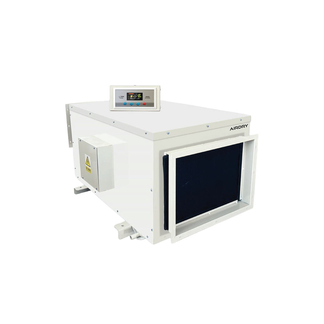 AIRDRY 488L Ceiling Commercial Dehumidifier – 600–1,000m² | 9.8kW | 5,600m³/h Airflow | Digital Control Panel