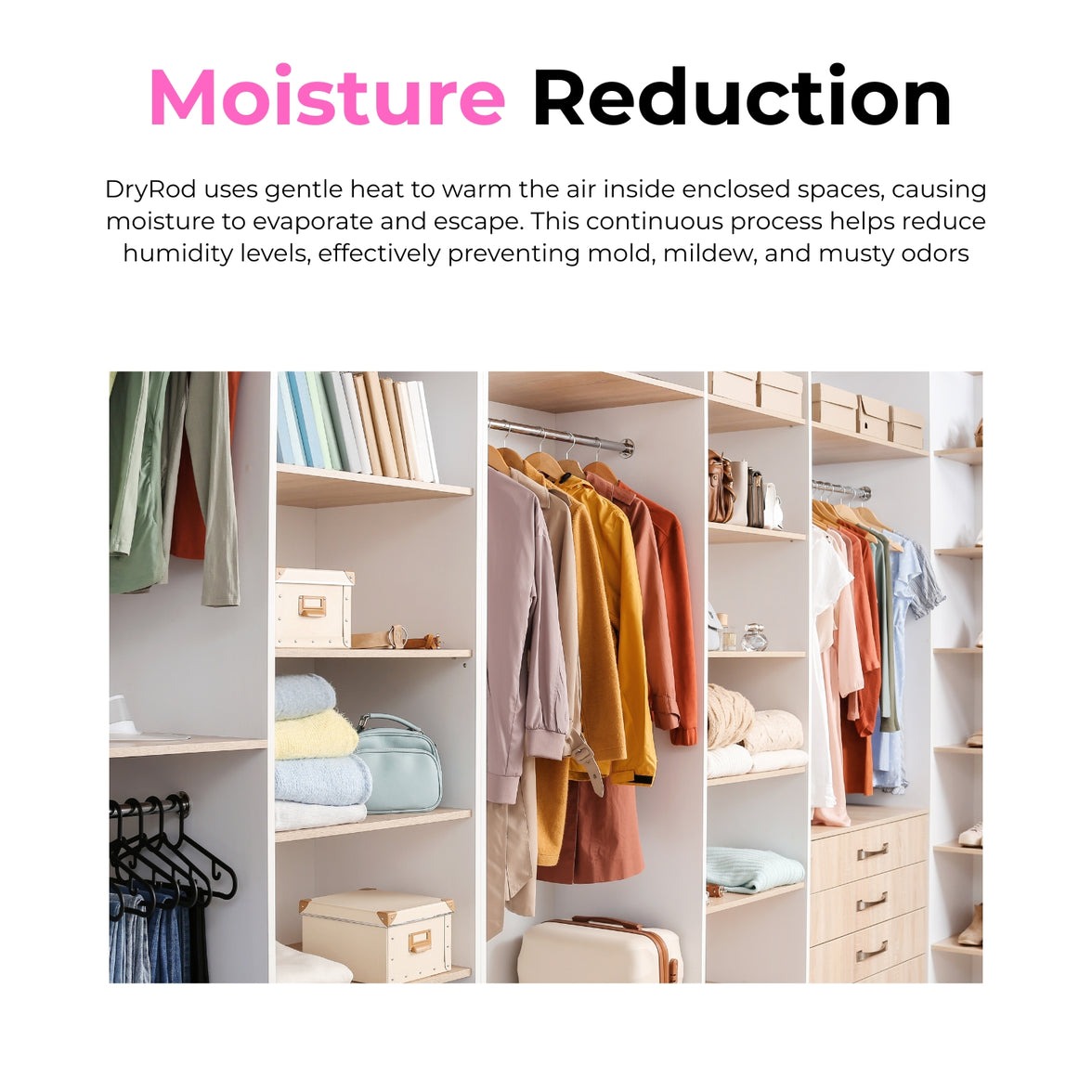 AIRDRY Dehumidifier Wardrobe Dry Rod