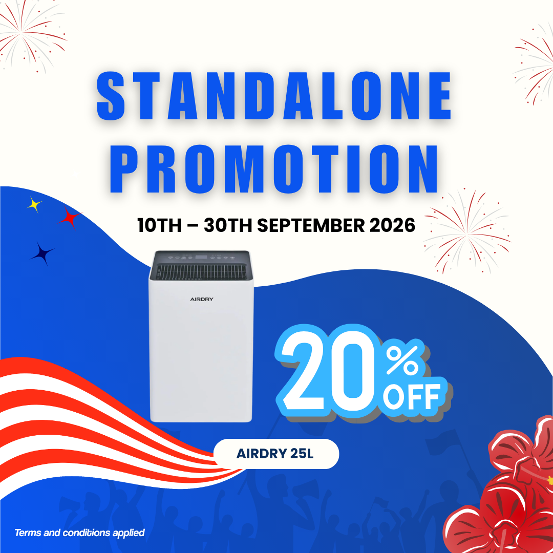 AIRDRY Smart Pro 25L 4-in-1 Dehumidifier + Air Purifier – Smart Wi-Fi Control | H13 HEPA Filter | 5.3L Tank | 2-Year Warranty