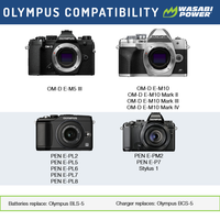 Olympus BLS-5, BLS-50, BLS-1 Single Battery