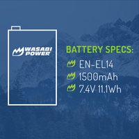 Nikon EN-EL14, EN-EL14a Battery by Wasabi Power