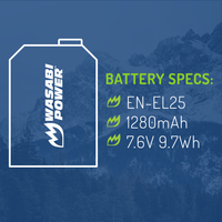Nikon EN-EL25, EN-EL25a Battery by Wasabi Power