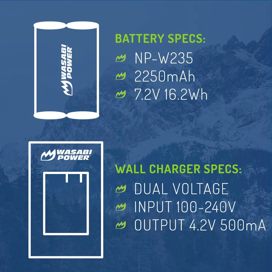 Fujifilm NP-W235 Battery by Wasabi Power