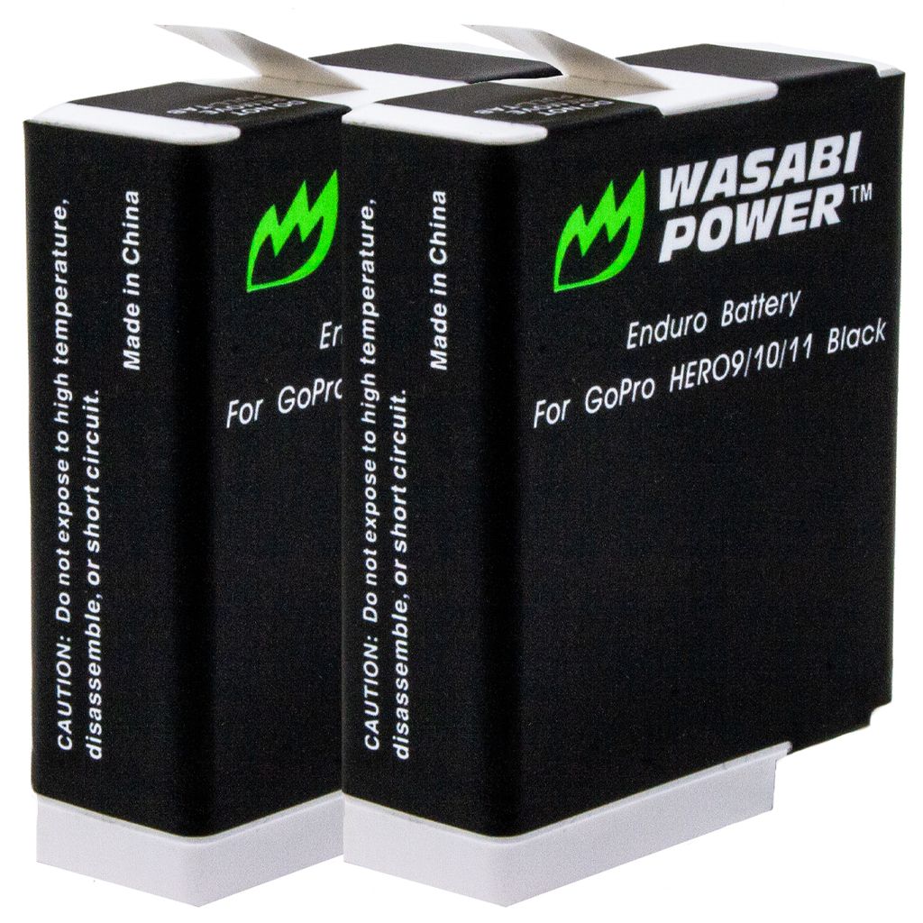 GoPro Enduro Battery (2-Pack) for HERO12, HERO11, HERO10, HERO9 by Wasabi Power