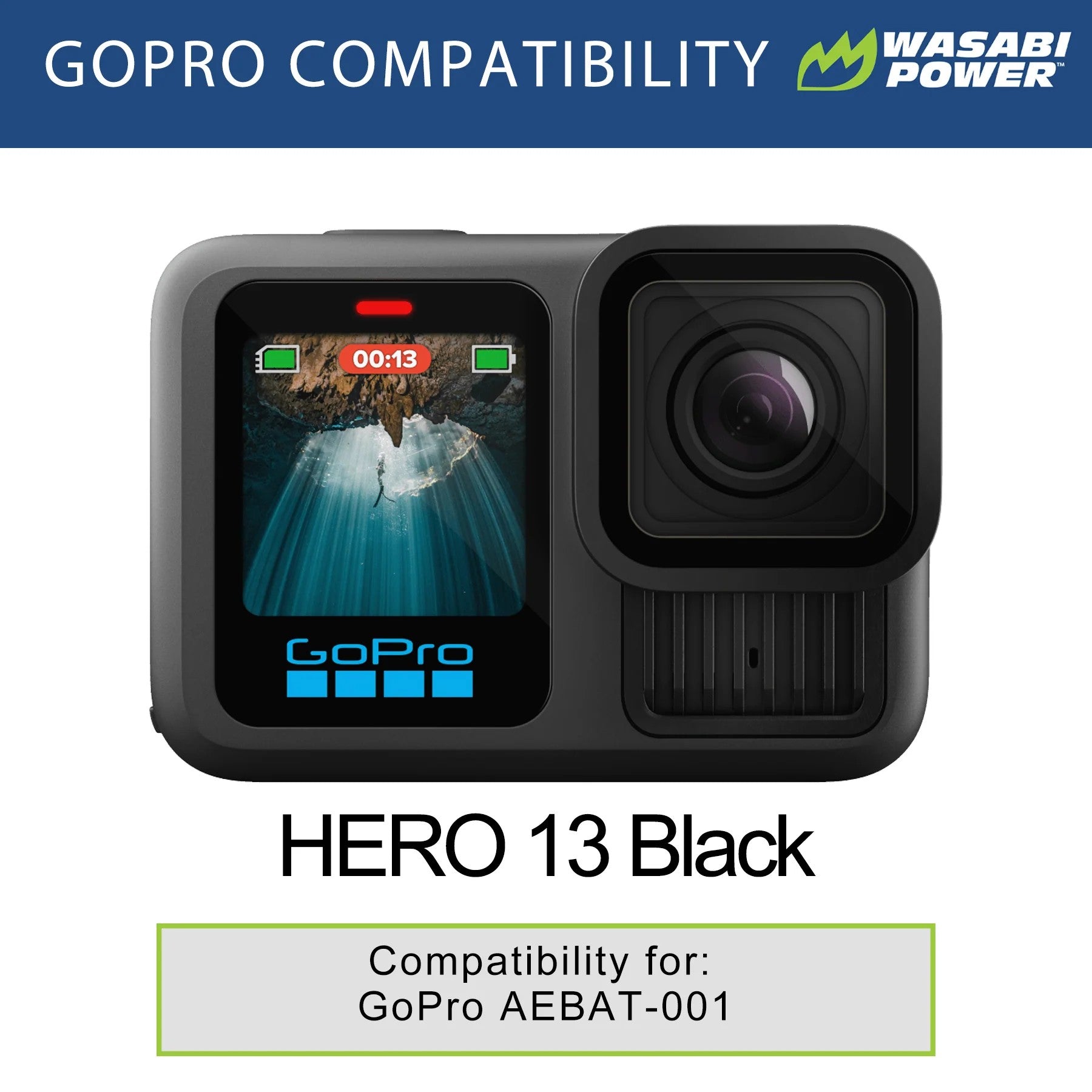 GoPro HERO13 Battery by Wasabi Power