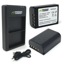 Olympus BLX-1 2 Batteries + Dual USB Charger