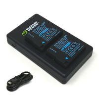 Leica BP-DC12 Battery (2-Pack) and Micro USB Dual Charger by Wasabi Power