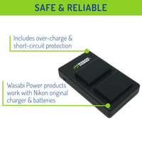 Nikon EN-EL25, EN-EL25a Battery (2-Pack) and USB Dual Charger by Wasabi Power