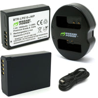 Canon LP-E10 Battery (2-Pack) and Dual Charger by Wasabi Power