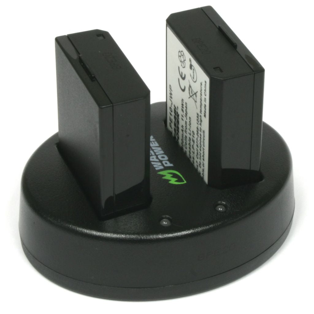 Canon LP-E10 Battery (2-Pack) and Dual Charger by Wasabi Power