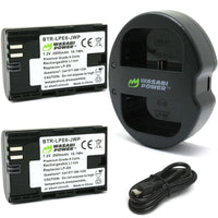 Canon LP-E6 2 Batteries + Dual USB Charger