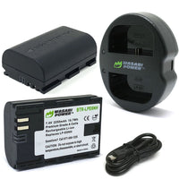 Canon LP-E6 2 Batteries + Dual USB Charger