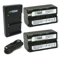 Sony NP-F750, NP-F730, NP-F760, NP-F770 2 Batteries + Dual USB Charger by Wasabi Power