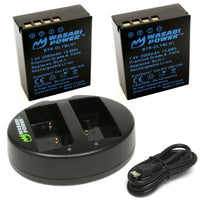 Olympus BLH-1 2 Batteries (fully decoded) + Dual USB Charger