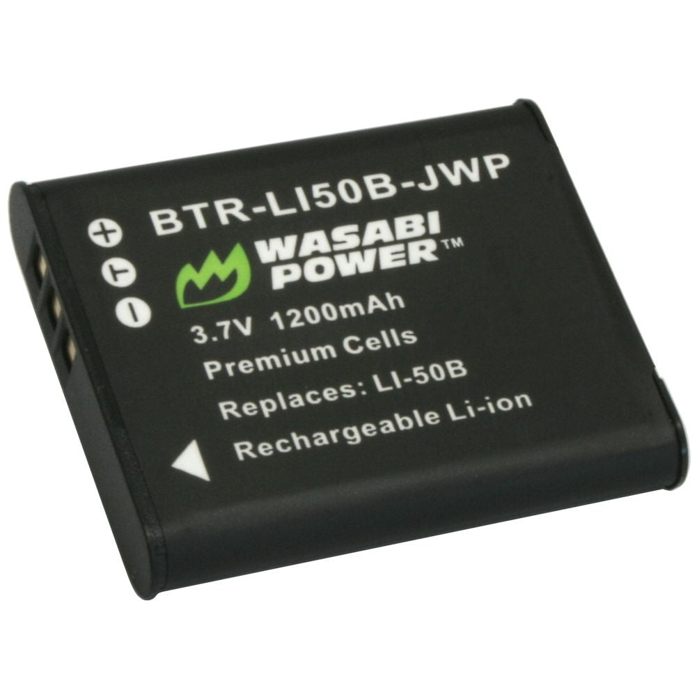 Olympus LI-50B Single Battery (Also compatible with Pentax D-LI92 & Ricoh DB-100)