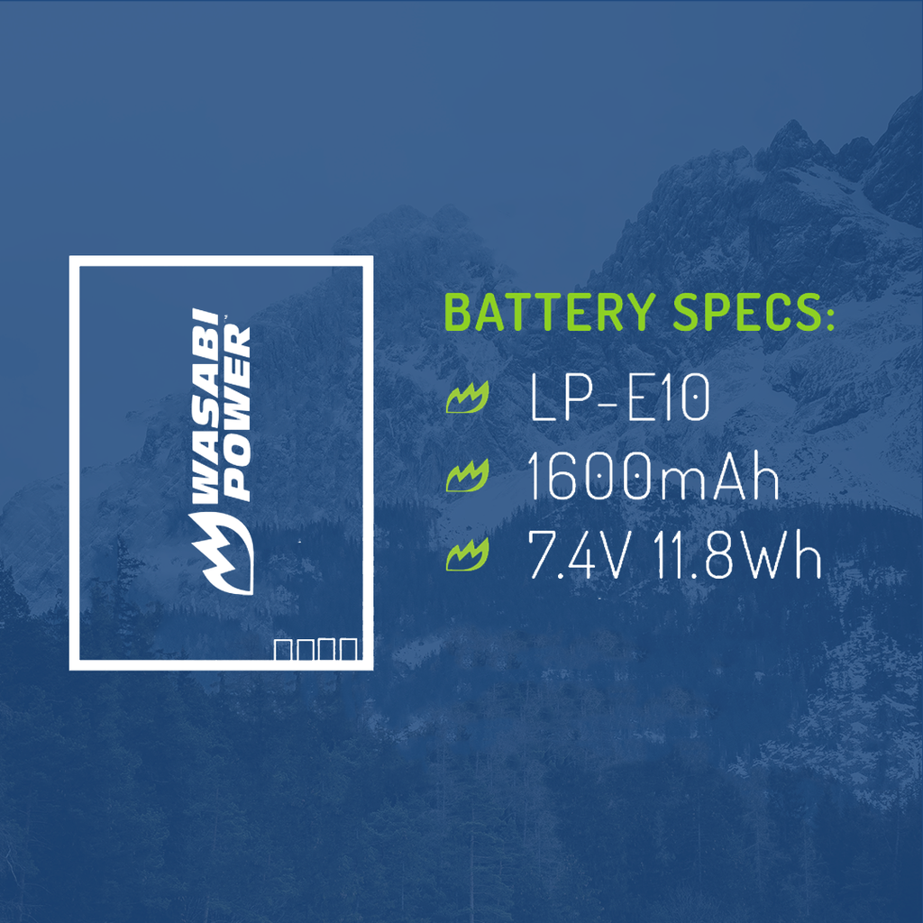 Canon LP-E10 Battery by Wasabi Power