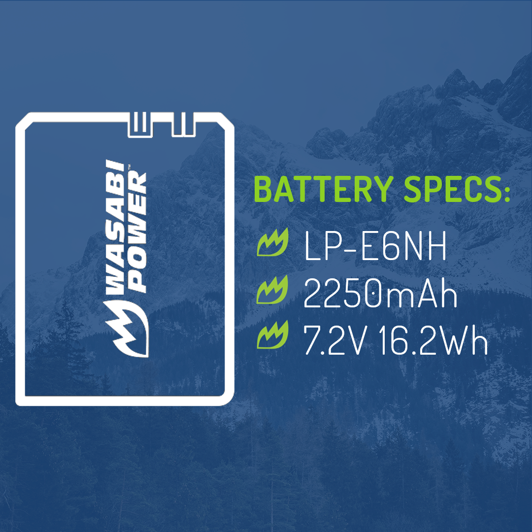 Canon LP-E6NH Battery by Wasabi Power