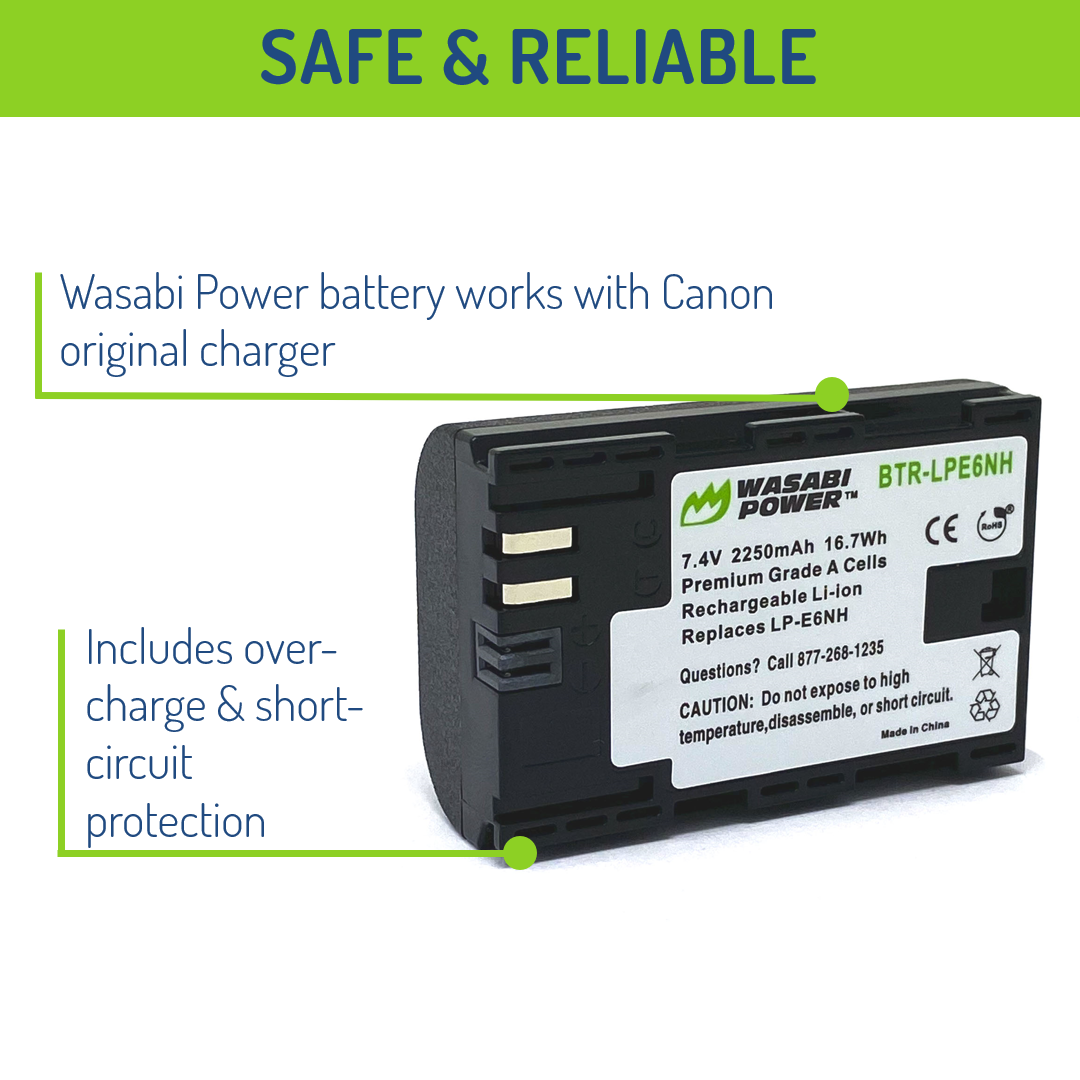 Canon LP-E6NH Battery by Wasabi Power