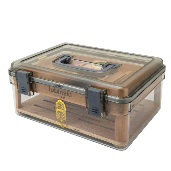 Lubinski Acrylic Shell Cigar Box