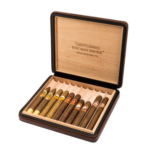 Lubinski Portable Leather Cigar Box
