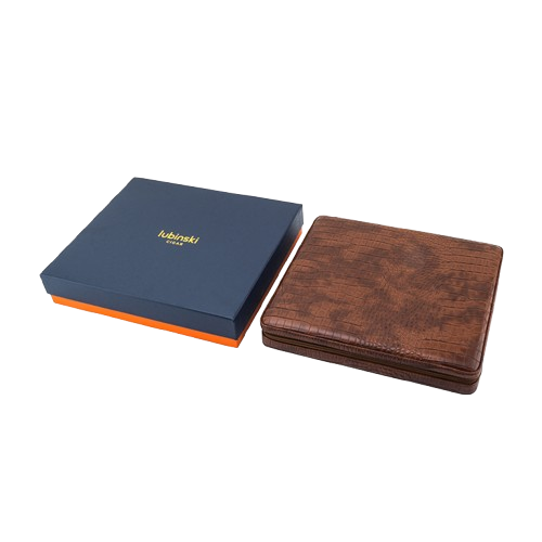 Lubinski Portable Leather Cigar Box