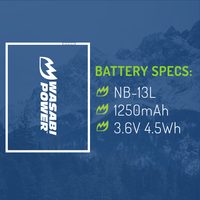 Canon NB-13L Single Battery