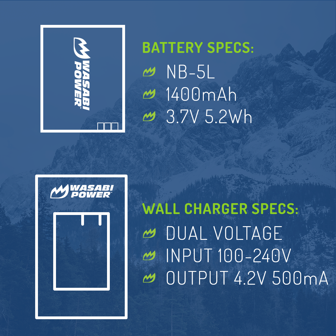 Canon NB-5L Single Battery