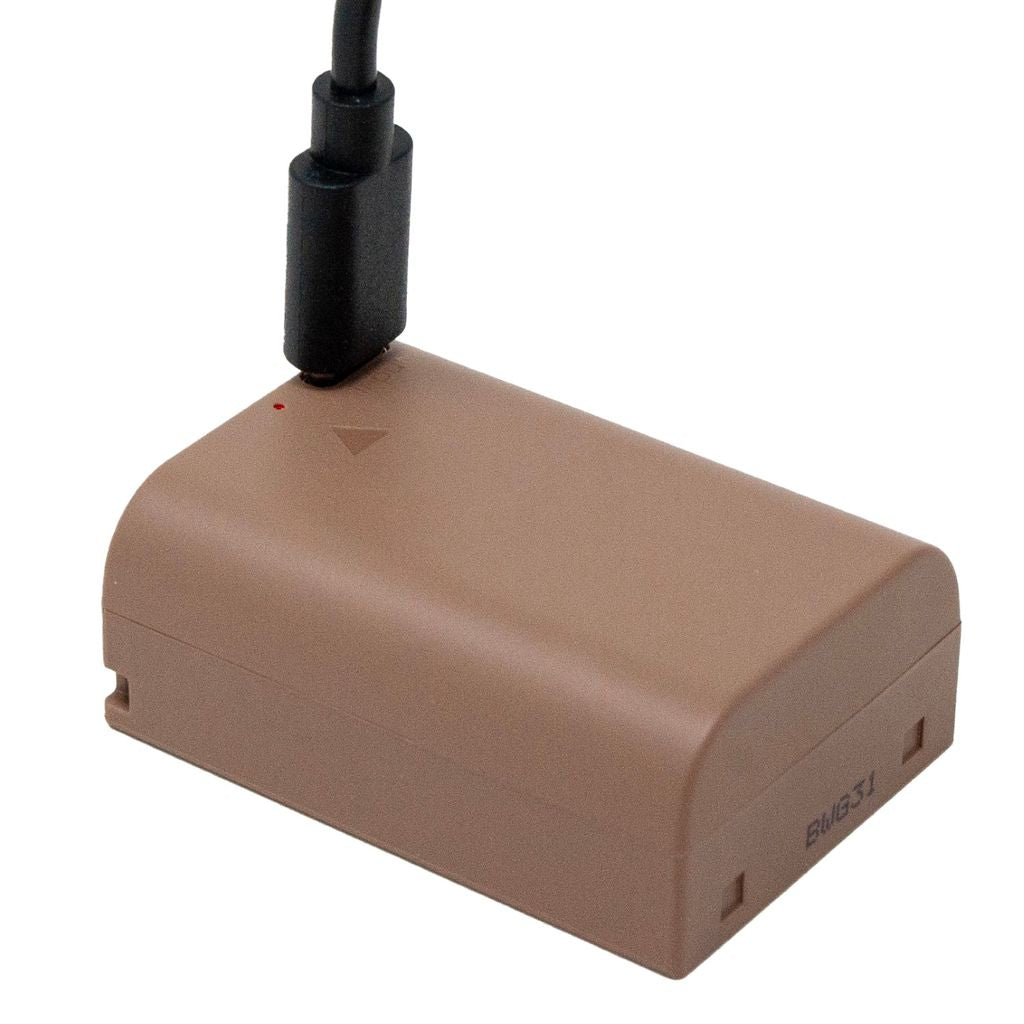 Olympus BLX-1 Battery with built-in USB-C fast charging (includes USB-C Cable)