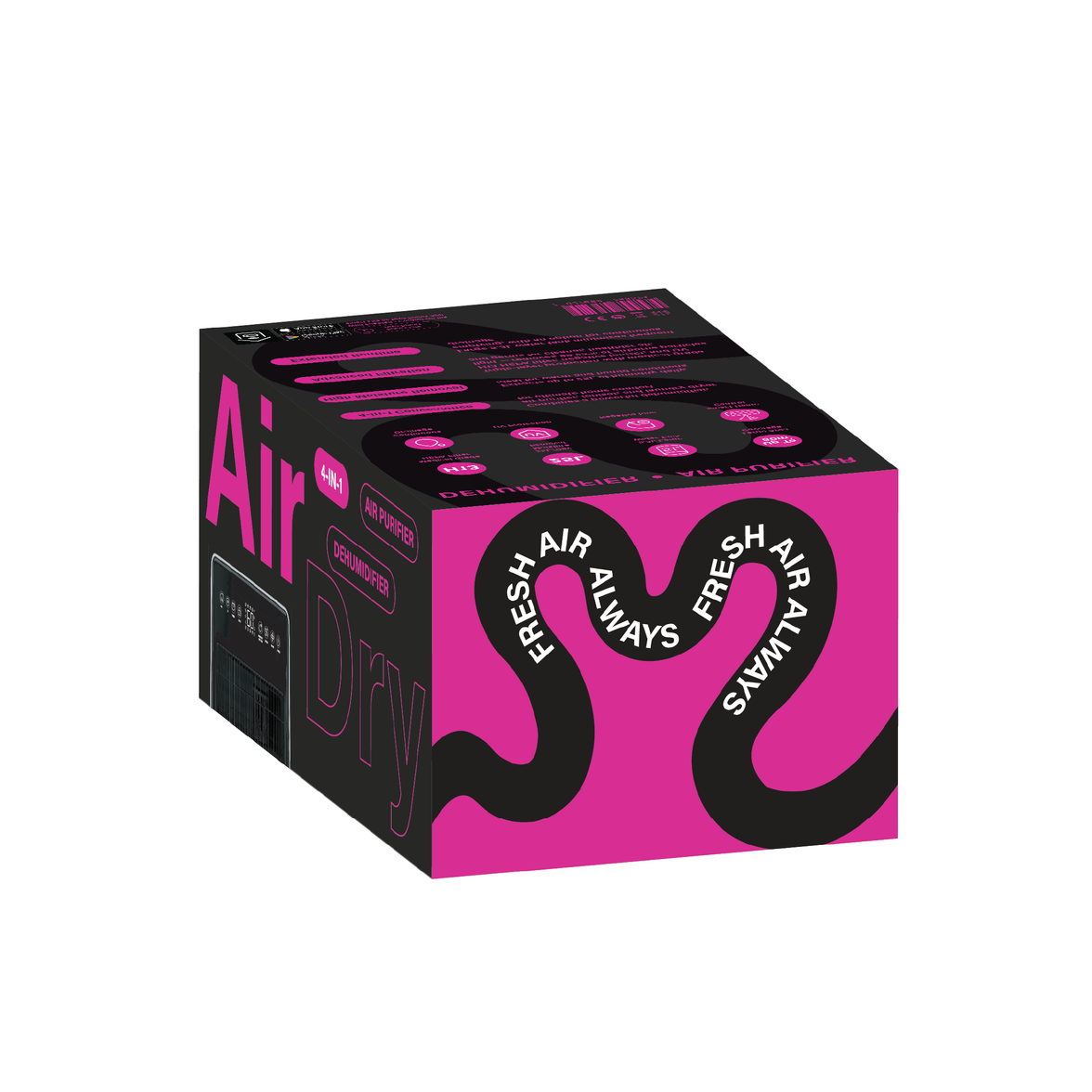 AIRDRY Smart Pro 25L 4-in-1 Dehumidifier + Air Purifier