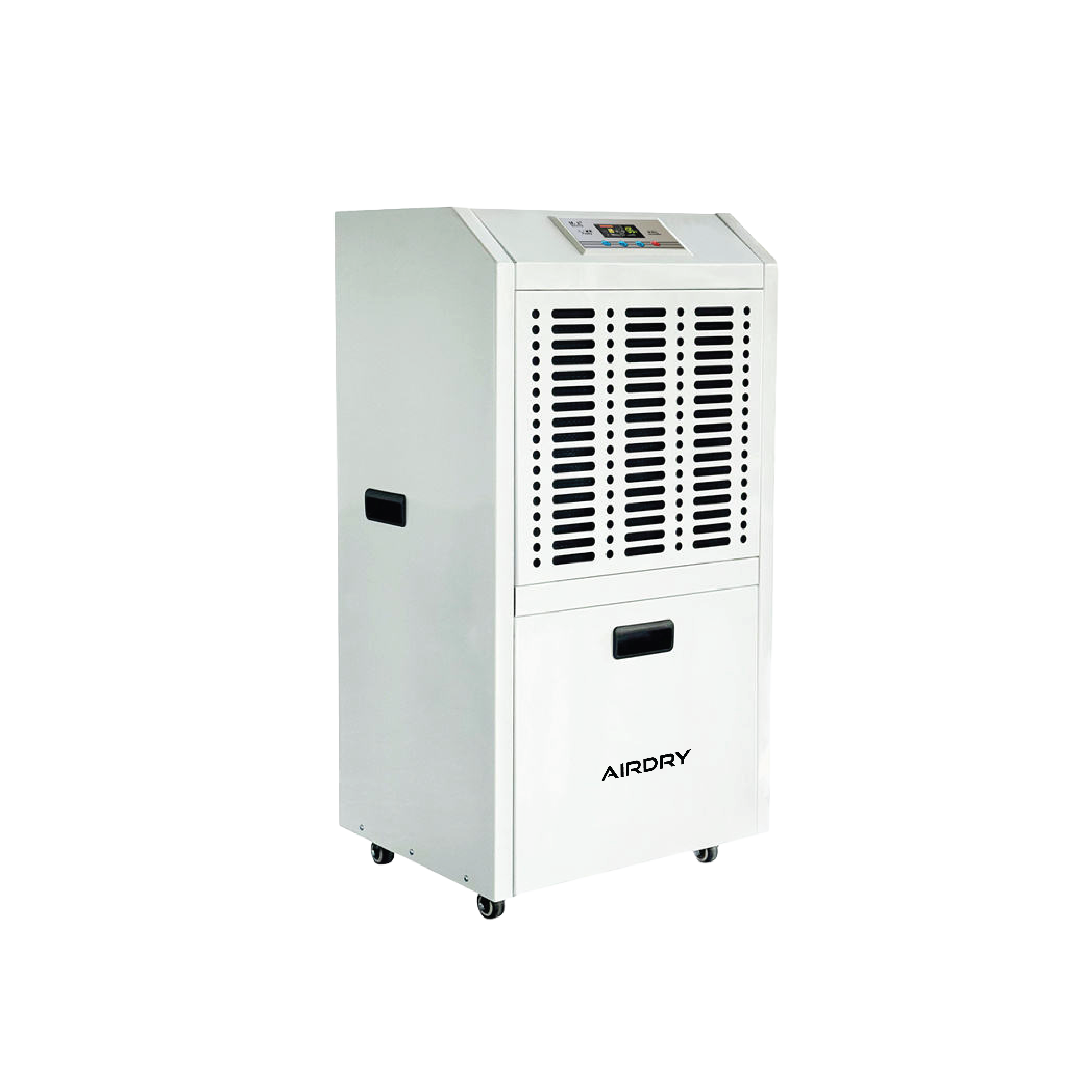 AIRDRY 90L Portable Commercial Dehumidifier – 100–180m² | 1.6kW | 1,200m³/h Airflow | Heavy-Duty Caster Wheels