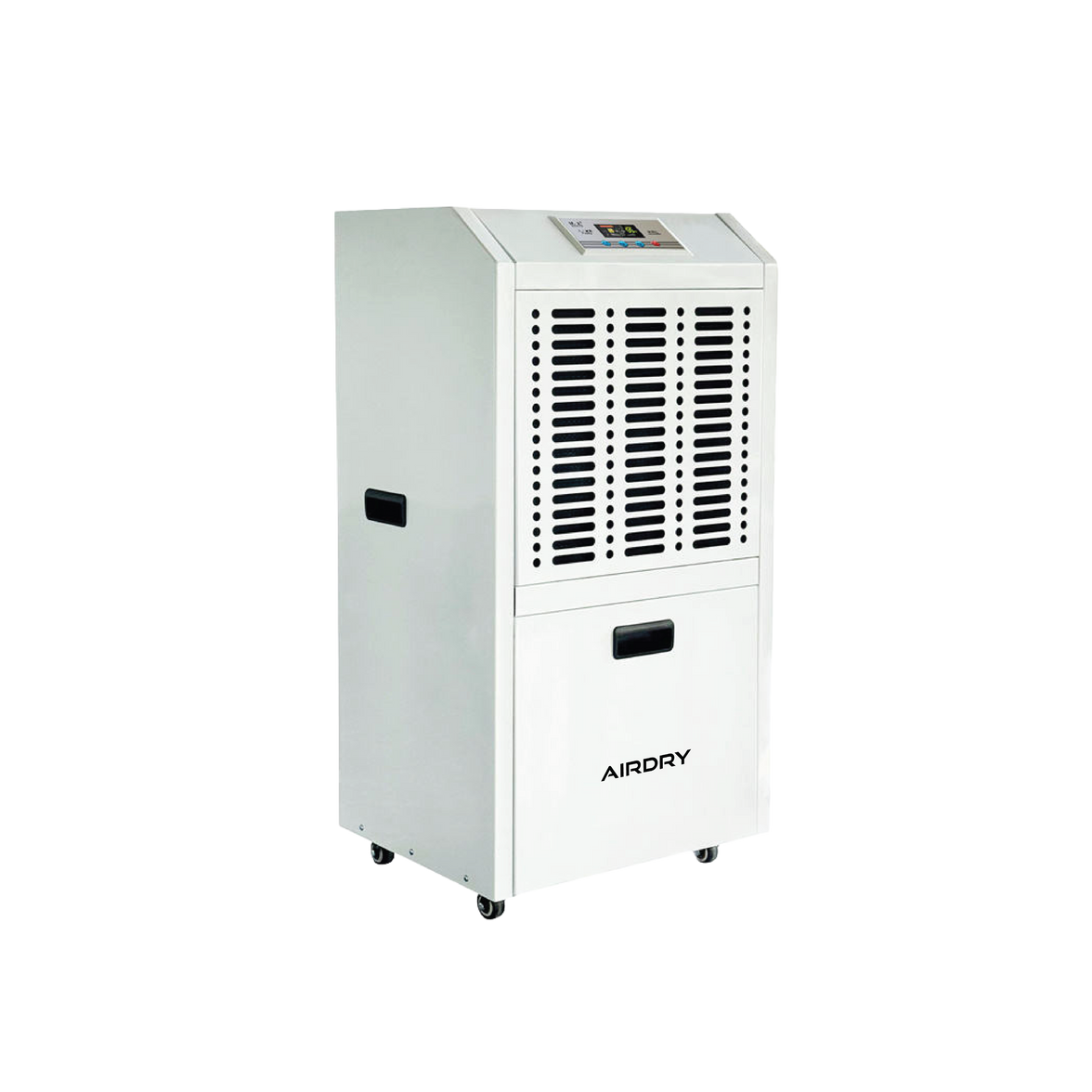 AIRDRY 90L Portable Commercial Dehumidifier – 100–180m² | 1.6kW | 1,200m³/h Airflow | Heavy-Duty Caster Wheels