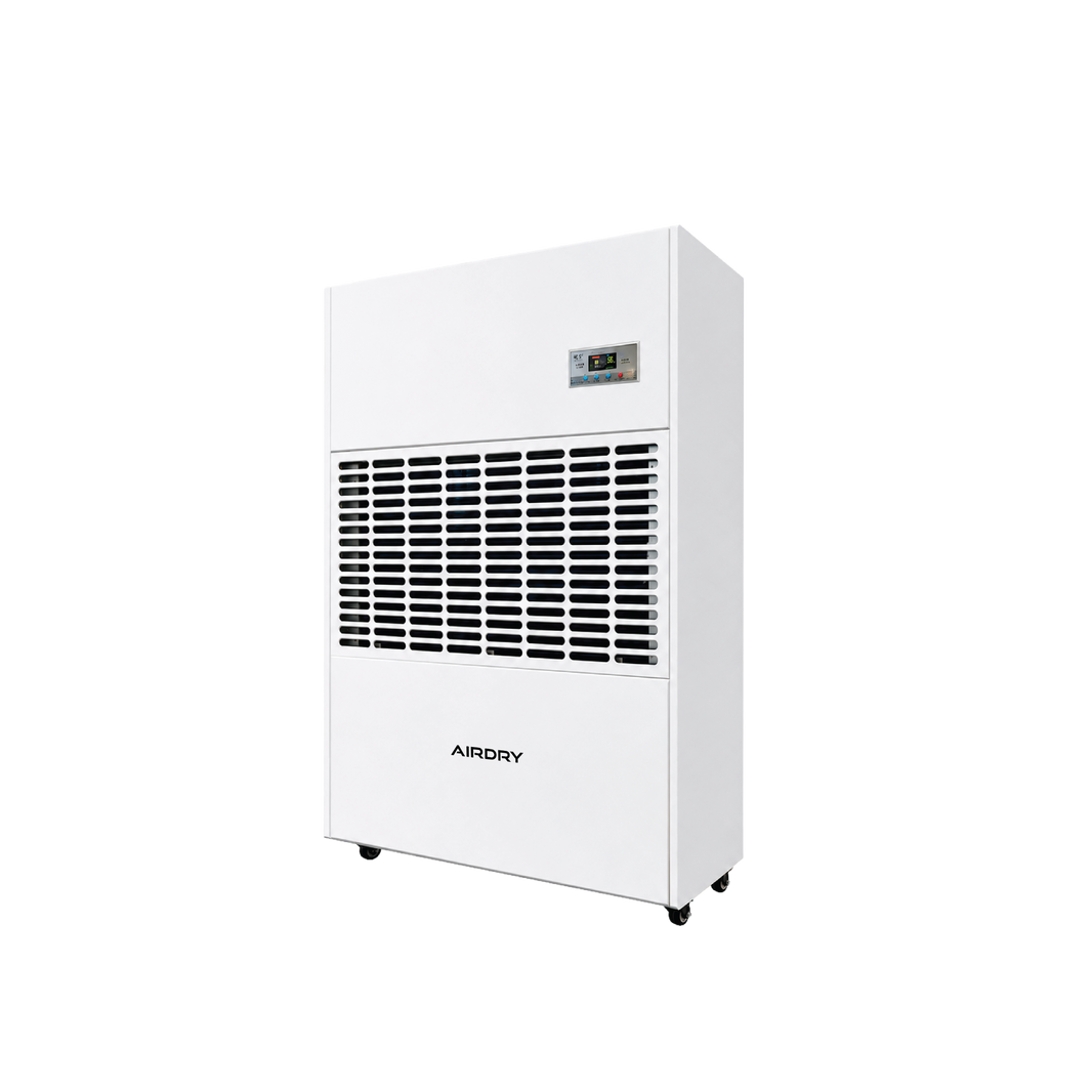 AIRDRY 488L Floor Standing Industrial Dehumidifier – 800–1,000m² | 9.8kW | 5,600m³/h Airflow | Industrial Humidity Control
