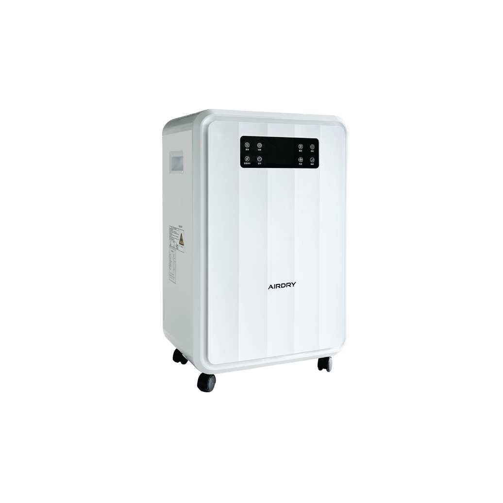 AIRDRY 60L/Day High Capacity Dehumidifier | 40–60m² | 5.5L Tank | Continuous Drainage