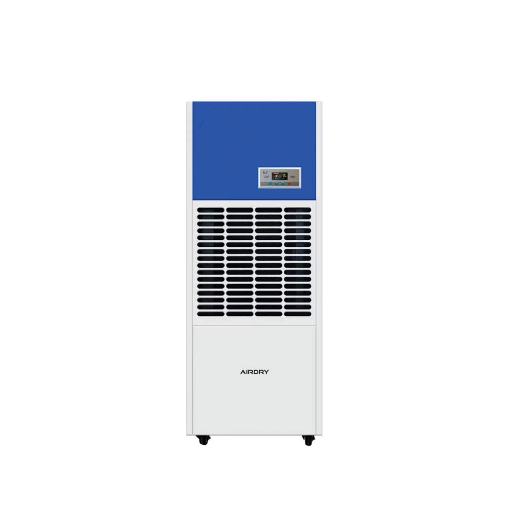 AIRDRY 288L Floor Standing Industrial Dehumidifier – 288L/Day | 400–500m² | 3000m³/h Airflow | 380V