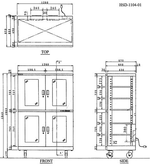 1160L Totech Super Dry Cabinet